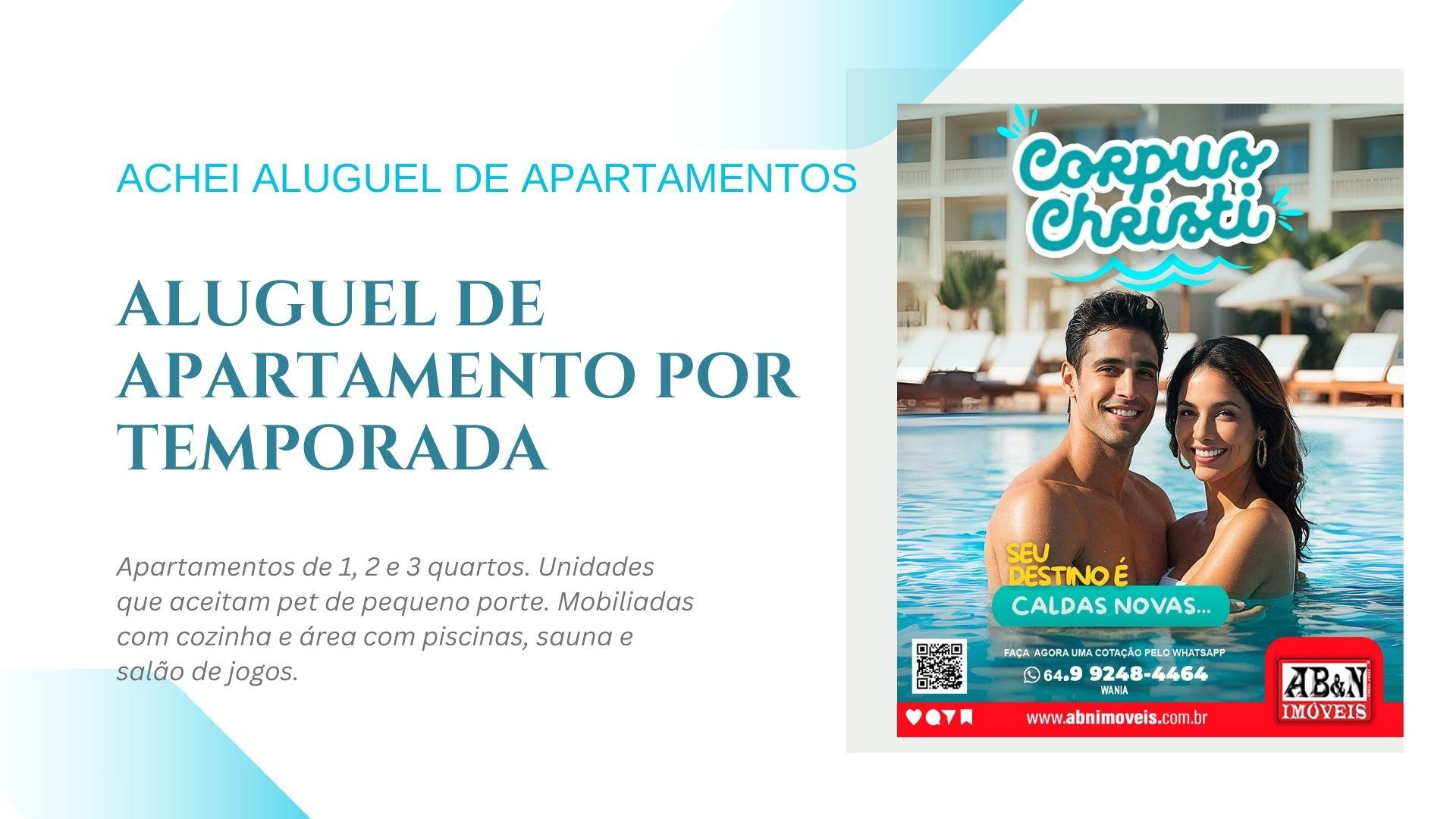 Promoção Corpus Christi | Caldas Novas e Rio Quente GO